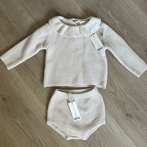 Brand new Quincy Mae Sweater Set - 6-12m